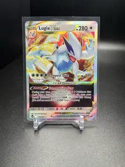 Pokemon TCG Lugia VSTAR 139/195 SWSH Silver tempest Holo Ultra Rare Card - Image 1