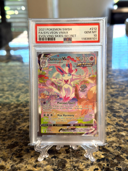 Sylveon VMAX 212/203 PSA 10 Alt Art Evolving Skies 2021 Secret Rare Pokemon Card - Image 1