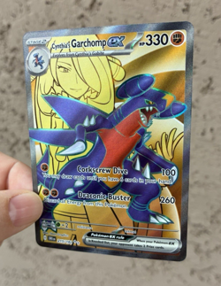Cynthia's Garchomp EX, Pokemon Near Mint, Destined Rivals, Ultra Rare, 215/182 - Image 1