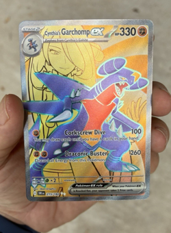 Cynthia's Garchomp EX, Pokemon Near Mint, Destined Rivals, Ultra Rare, 215/182 - Image 2
