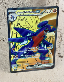 Cynthia's Garchomp EX, Pokemon Near Mint, Destined Rivals, Ultra Rare, 215/182 - Image 4