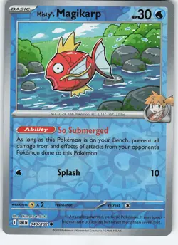 Misty's Magikarp 048/182 SV10: Destined Rivals Common Reverse Holo MP Pokemon - Image 1