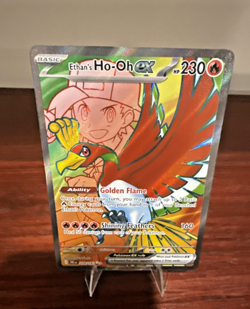 Pokemon TCG SV: Destined Rivals - Ethan's Ho-Oh EX 209/182 Ultra Rare - Image 3