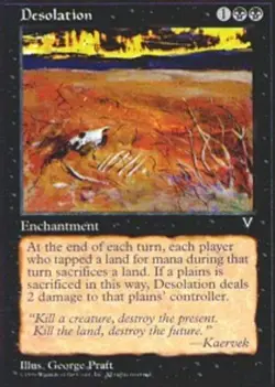 Desolation ~ Lightly Played Visions MTG Magic UltimateMTG Black Card - Image 1