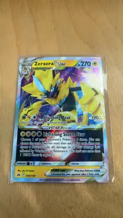 Zeraora VSTAR Ultra Rare Crown Zenith 055/159 NM Holofoil Pokemon - Image 1