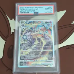 Pokemon Mewtwo VSTAR Special Art Rare Holo 221/172 Vstar Universe PSA 10 - Image 1