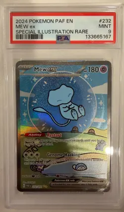 PSA 9 - 2024 Pokemon PAF EN Mew ex Special Illustration Rare #232 - Image 1