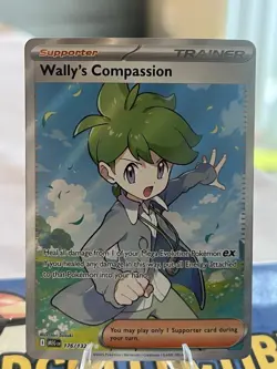 Pokemon TCG: Wally's Compassion 176/132 Me01: Mega Evolution Holo NM - Image 1