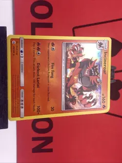 Incineroar 26/149 Sun & Moon Pokemon TCG Holo Rare 2017 LP - Image 4