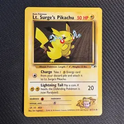 Pokemon Lt. Surge's Pikachu Gym Heroes 81/132 - Image 1