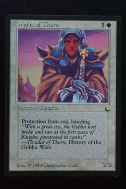 Magic The Gathering MTG KNIGHTS OF THORN The Dark LP Lightly Played - Image 1