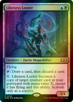 Likeness Looter FOIL, Wilds of Eldraine, MTG WOE NM/M - Image 1