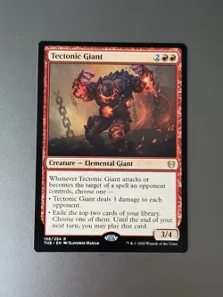 MTG Tectonic Giant Theros Beyond Death RARE NM/M Magic the Gathering - Image 1