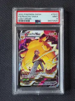 POKEMON TCG - LOST ORIGIN - PIKACHU VMAX TG17/TG30 - PSA 9 - Image 1