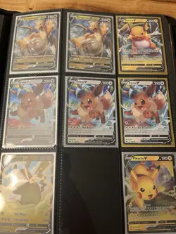Pokemon V Card lot of Qty 210 NM/M condition stored in Binder - Image 3