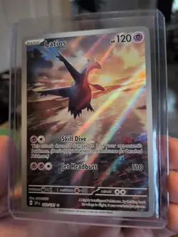 Pokemon Latios 203/191 Sv08: Surging Sparks Illustration Rare Holo 120 HP - Image 1