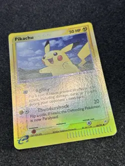 Pikachu 43/95 Pokemon TCG EX Team Aqua Team Magma Reverse Holo Vintage NM/LP - Image 2