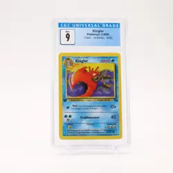 Kingler - 38/62 CGC 9 Fossil 1st Edition Uncommon Pokemon - MINT - Image 1
