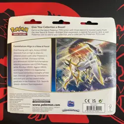 Brilliant Stars 3 Pack Blister Booster Glaceon Promo Pokemon SWSH New Sealed - Image 2