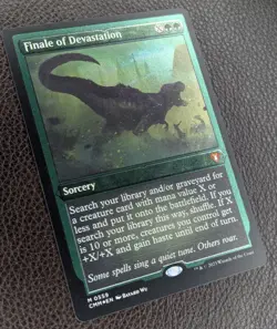 MtG Finale of Devastation Foil Etched Mythic Rare CMM #559 Commander Masters x1 - Image 2