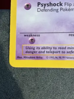 Pokemon Card Abra Base Set 1st Edition 43/102 TCG Trading Card - Image 2