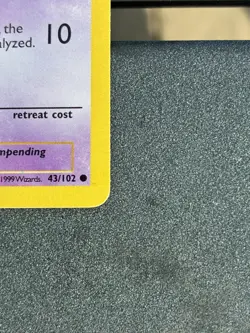 Pokemon Card Abra Base Set 1st Edition 43/102 TCG Trading Card - Image 5