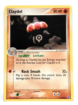 2005 POKEMON CLAYDOL 24/106 STAGE 1 BASIC CARD - Image 1