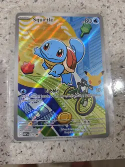 Pokemon Squirtle MEP Holo Card 039 80 HP Bubble Attack 80 HP 2026 Pokemon TCG - Image 1