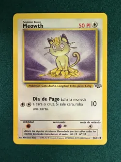 Meowth 56/64 Pokemon Spanish Jungle - Image 1