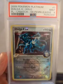 Dialga G 7/127 Reverse Holo Crosshatch League Promo Platinum - PSA 9 - Image 1
