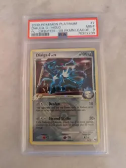 Dialga G 7/127 Reverse Holo Crosshatch League Promo Platinum - PSA 9 - Image 2