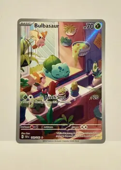 Pokemon Bulbasaur Illustration Rare Full Art Holo Sv07: Stellar Crown 143/142 - Image 1