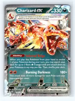 Pokemon TCG - Charizard ex - - SV03: Obsidian Flames 125/197 Holo - Image 1