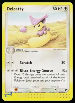 Delcatty 34/100 Uncommon Sandstorm Pokemon Lightly Played - Image 1