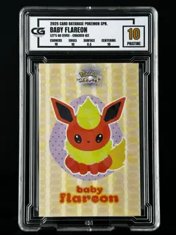 CG 10 Pristine 10 BABY Flareon 🔥 Graded PSA CGC Non TCG Pokemon Let’s Go EEVEE - Image 1