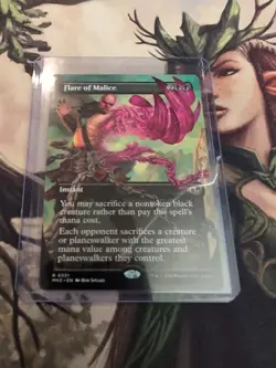 MTG - Flare of Malice - Modern Horizons 3 - Borderless - Image 1