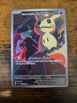 Pokemon TCG Team Rockets Mimikyu IR 238/217 Ascended Heroes Near Mint Condition - Image 1