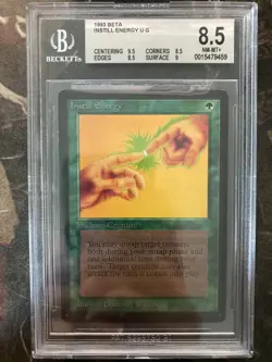 *** BETA Instill Energy *** BGS 8.5 - NM-Mint! - Vintage MtG Magic - Image 1