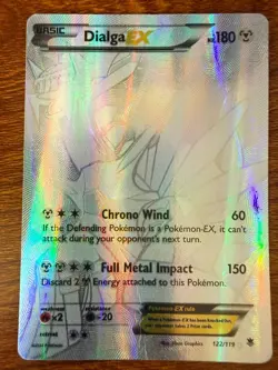 Dialga EX Full Art Secret Rare Holo Pokemon Card XY Phantom Forces 122/119 - Image 1