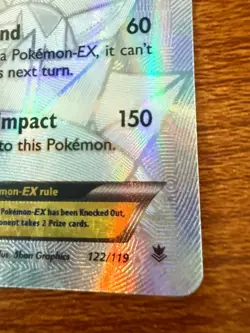 Dialga EX Full Art Secret Rare Holo Pokemon Card XY Phantom Forces 122/119 - Image 5