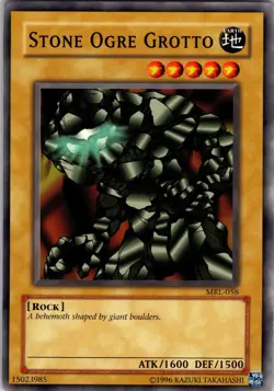 Yu-Gi-Oh TCG Stone Ogre Grotto Magic Ruler MRL-058 Unlimited Common Card NM - Image 1