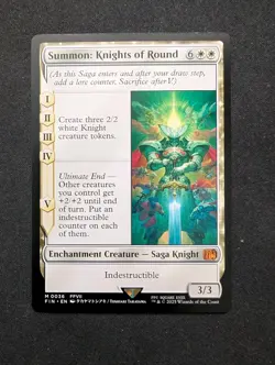Summon: Knights of Round M0036 Final Fantasy MTG Magic the Gathering NM - Image 1