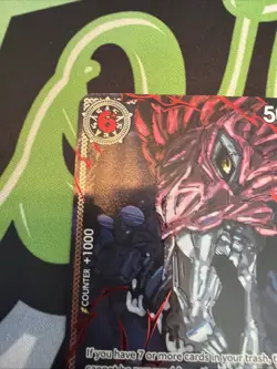 One Piece St. Ethanbaron V. Nusjuro Parallel Foil OP13-080 Carrying On His Will - Image 2