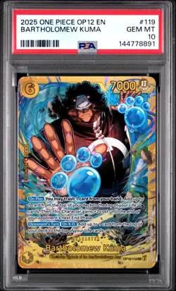 2025 One Piece Legacy of the Master Bartholomew Kuma OP12-119 English - PSA 10 - Image 1