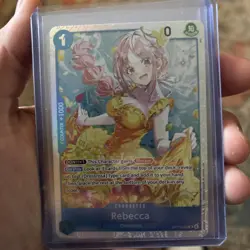 Rebecca OP15-053 Super Rare Adventure on Kami's Island One Piece NM/MT - Image 1
