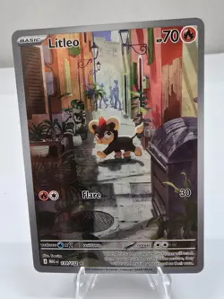 Litleo 139/132 Illustration Rare Pokemon TCG ME01: Mega Evolution Full Art Holo - Image 1