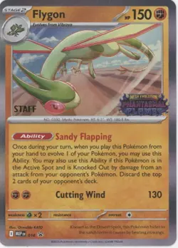 Flygon Pokemon Phantasmal Flames Staff Promo #016 - Image 1