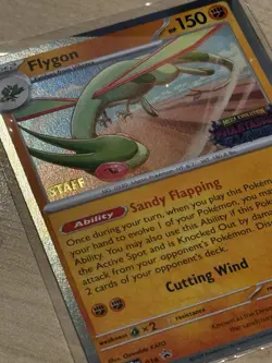 Pokemon TCG Flygon STAFF Promo Phantasmal Flames MEP 016 - Image 3