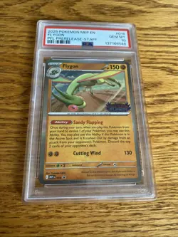 PSA 10 STAFF Flygon 016 Phantasmal Flames Prerelease Build Battle Promo Pokemon - Image 1