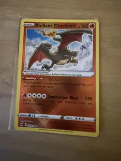 Pokemon TCG: Radiant Charizard Radiant Rare Cross Holo 020/159 Crown Zenith 2023 - Image 1